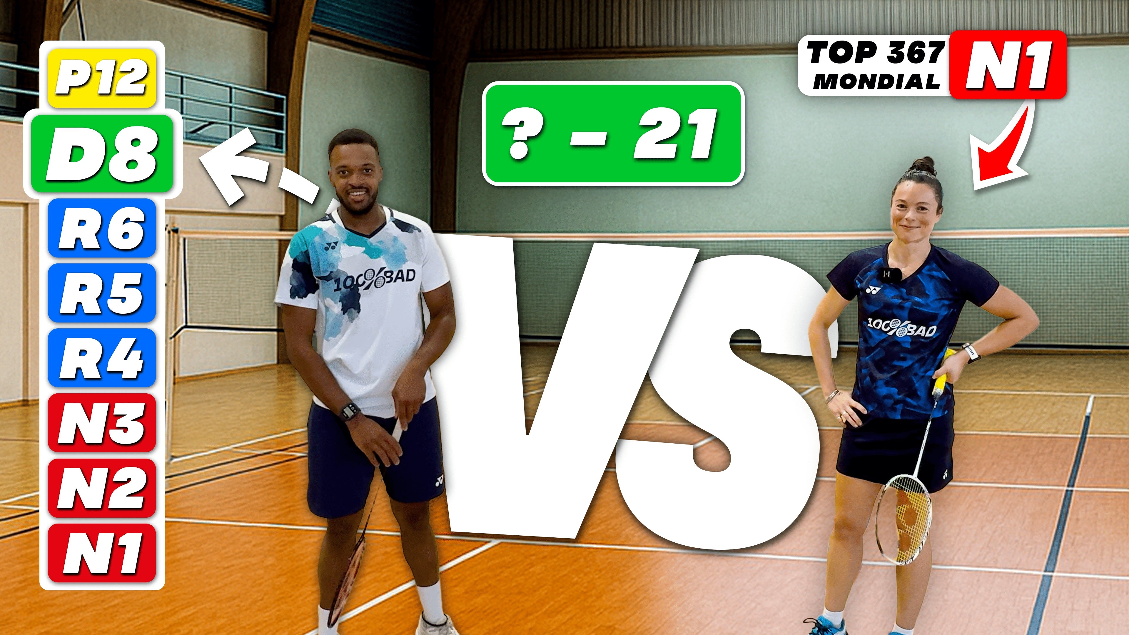 Charger la vidéo : match badminton n1