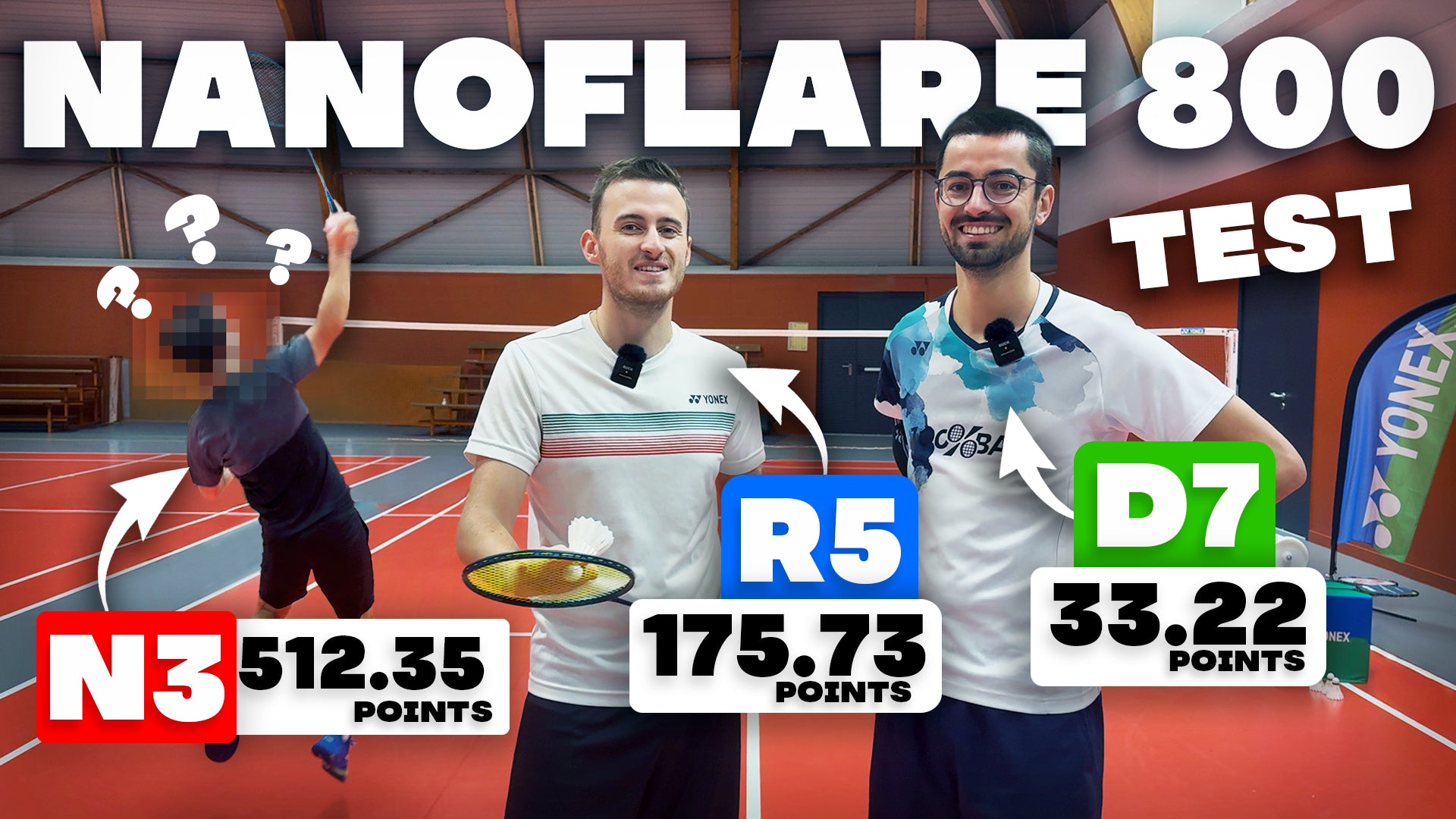 Charger la vidéo : raquettes badminton yonex nanoflare